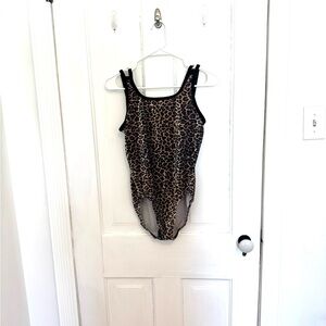 Leopard Print One Piece leotard